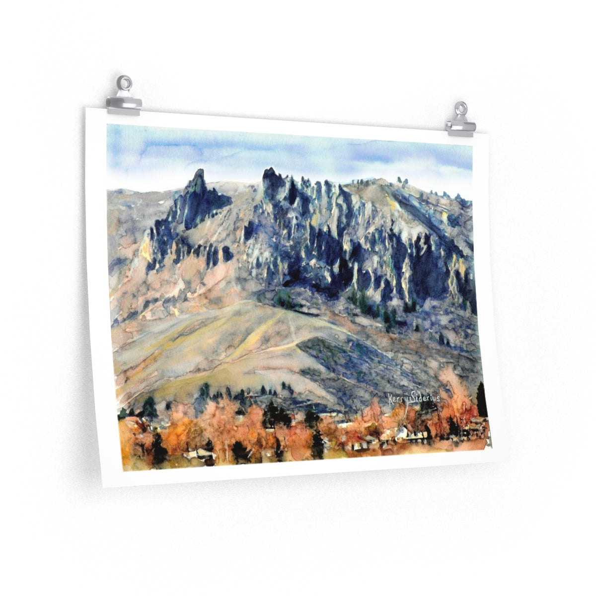 "Saddle Rock Fall" Premium Archival Poster - Kerry Siderius Art
