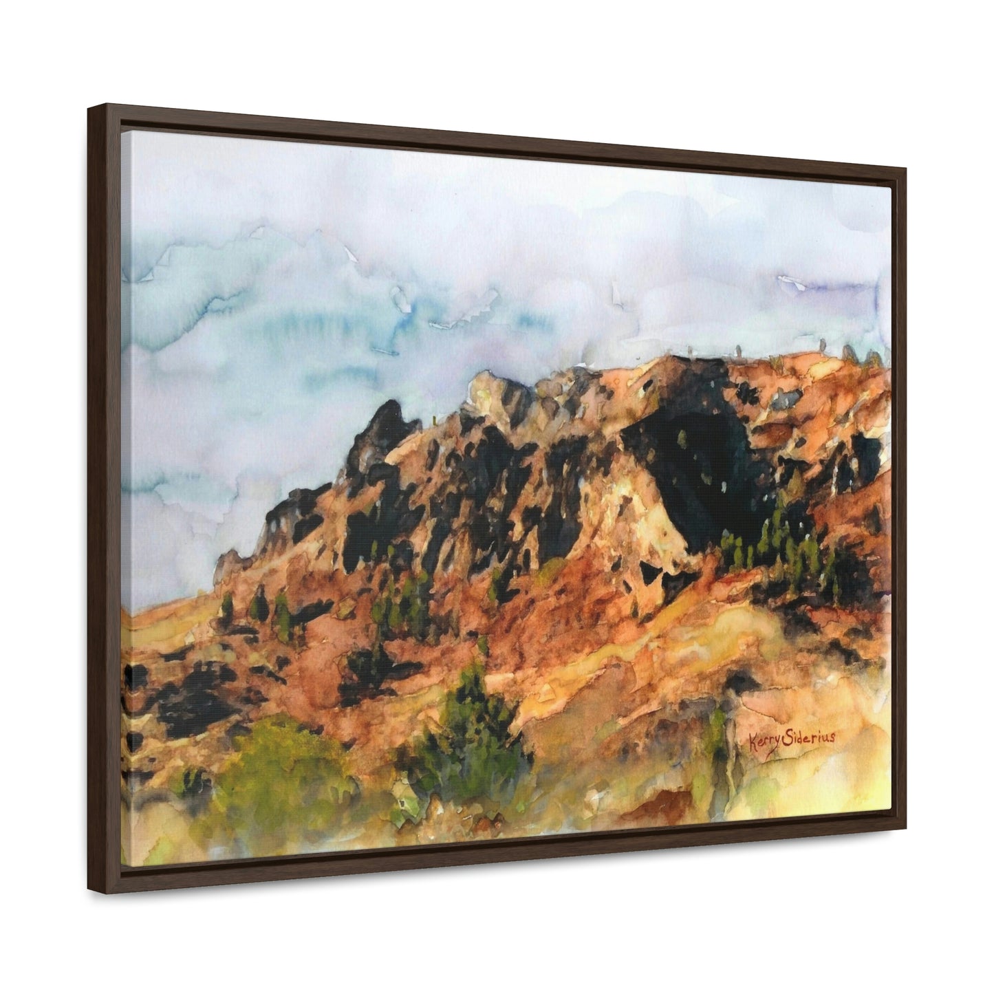 "Saddle Rock, Early Spring" Wood-Framed Gallery Wrapped Canvas - Kerry Siderius Art