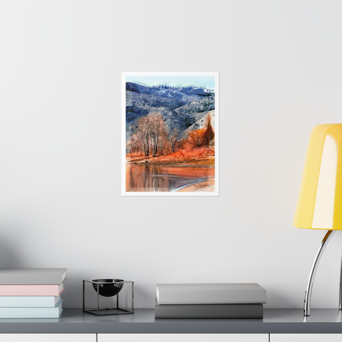"Columbia River Early Winter" on Archival Poster - Kerry Siderius Art
