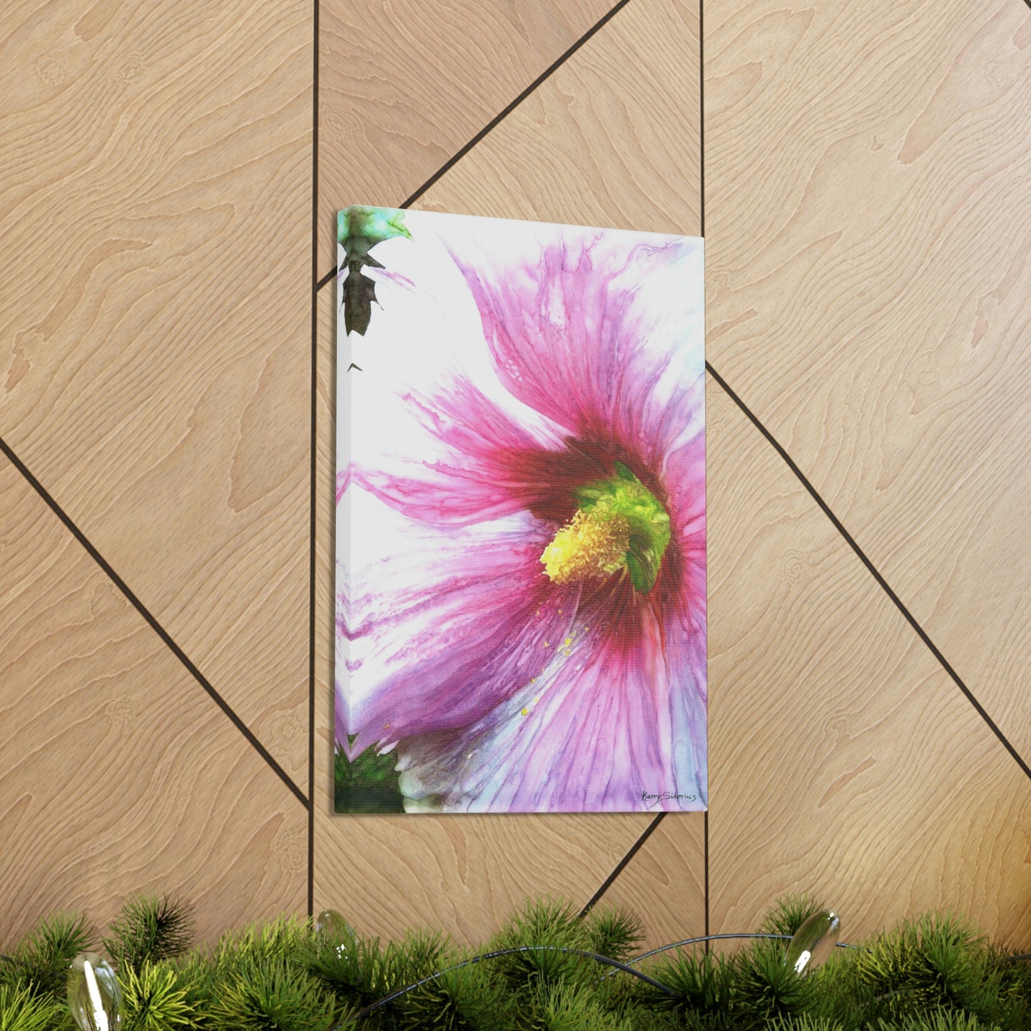 "Pollen on a Hollyhock" Gallery Wrapped Canvas - Kerry Siderius Art