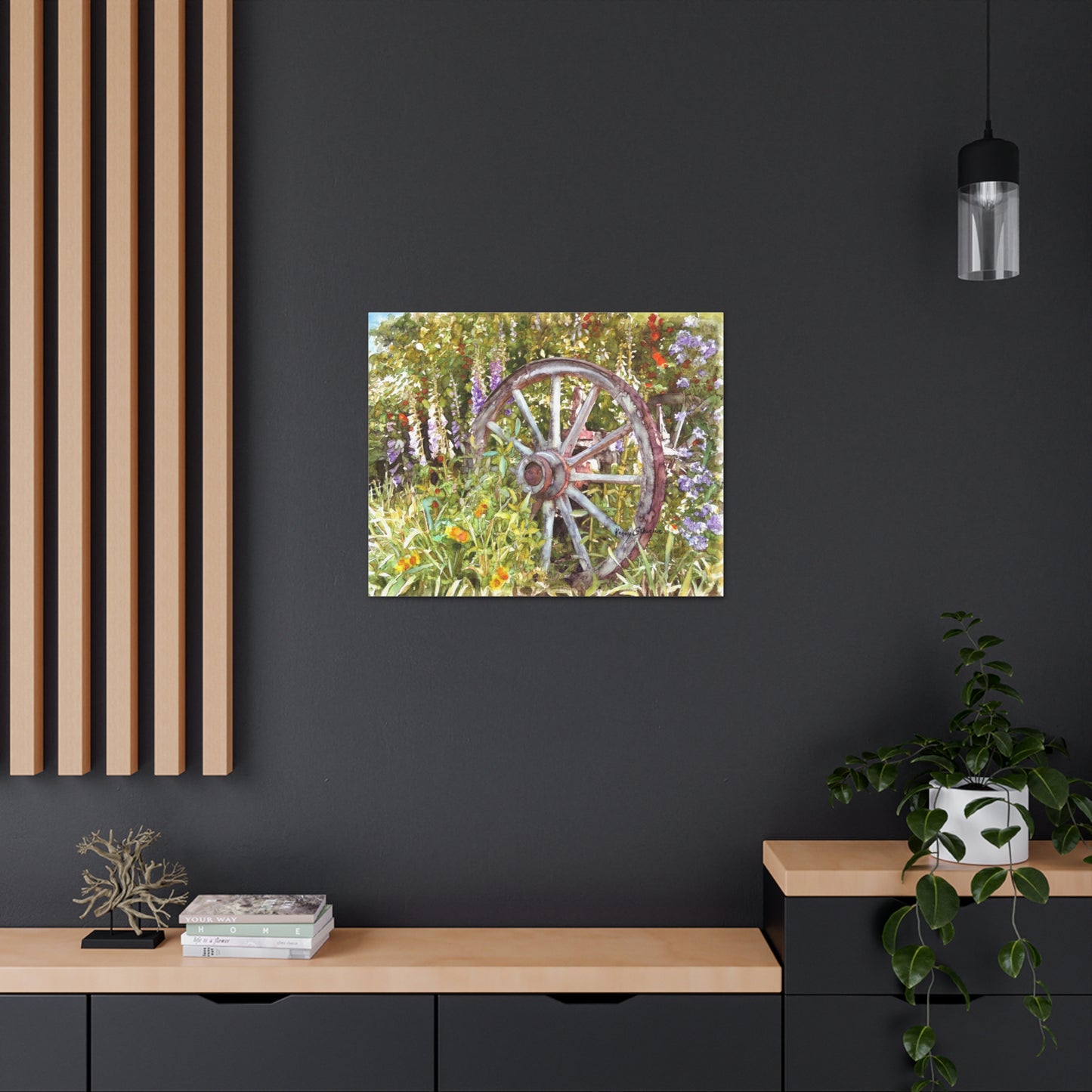 "Wagon Wheel" Gallery Wrapped Canvas - Kerry Siderius Art