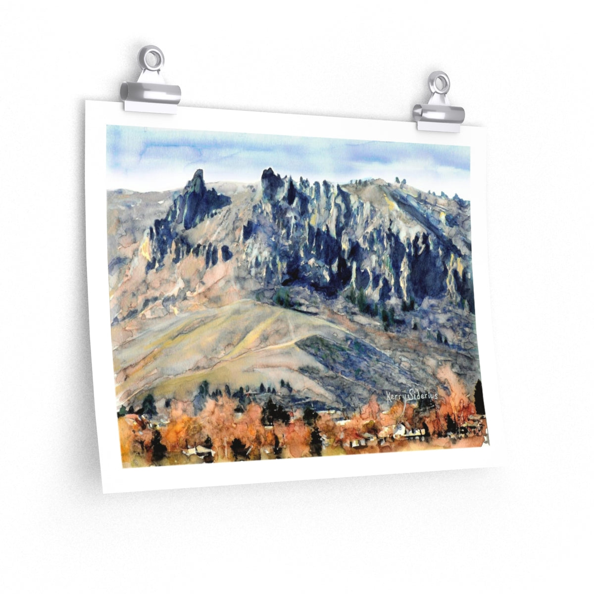 "Saddle Rock Fall" Premium Archival Poster - Kerry Siderius Art