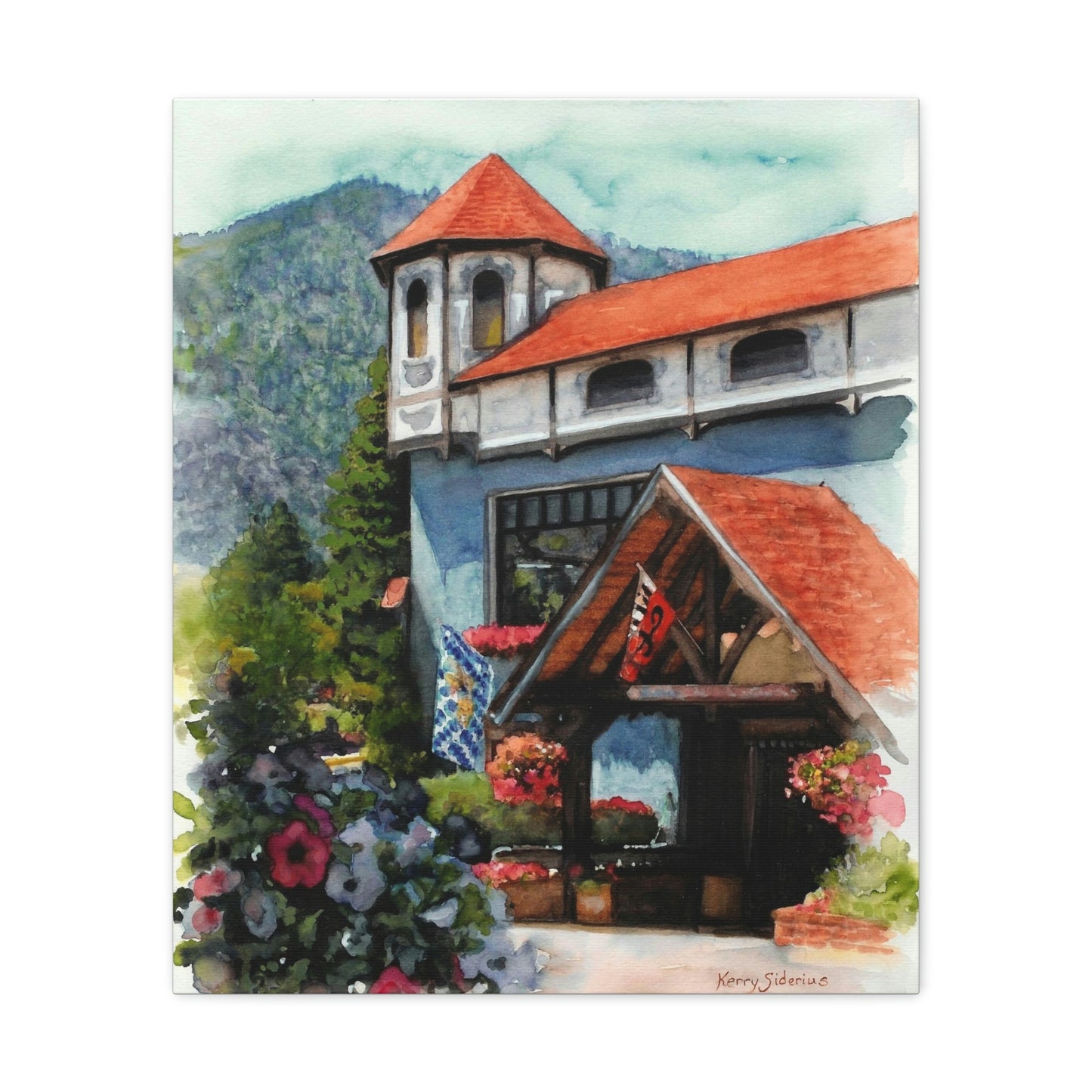 "Leavenworth's Little Music Shop" Gallery Wrapped Canvas - Kerry Siderius Art