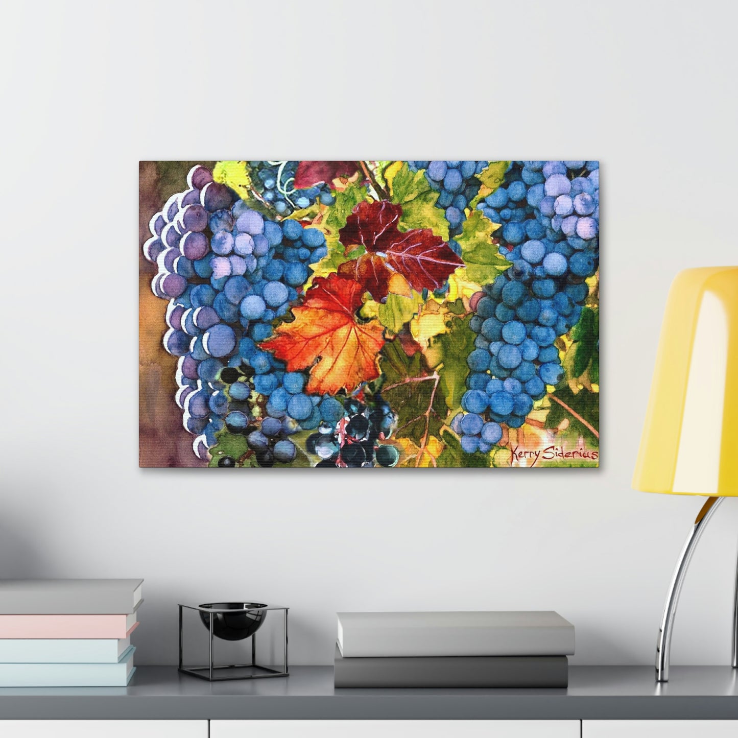 "Sunset on Syrah" Gallery Wrapped Canvas - Kerry Siderius Art