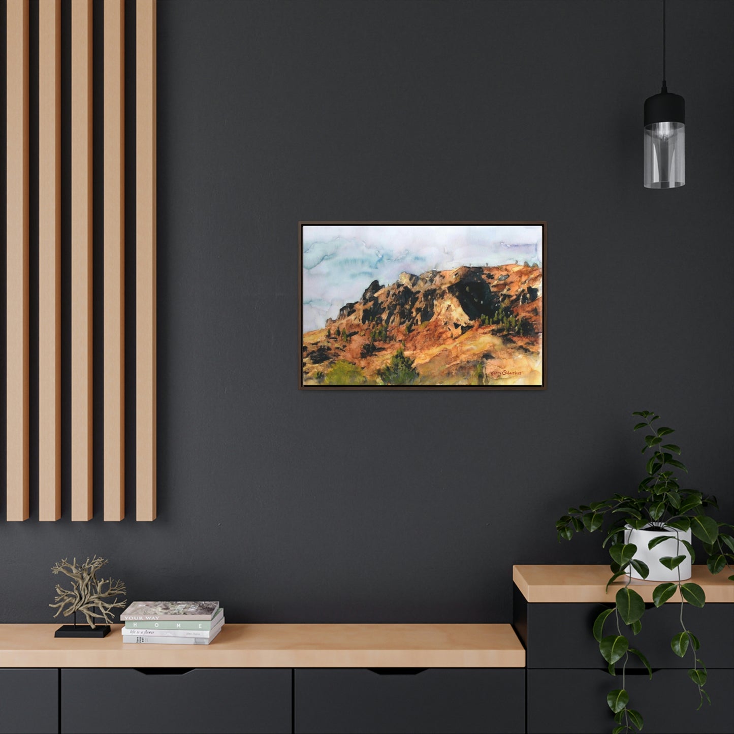 "Saddle Rock, Early Spring" Wood-Framed Gallery Wrapped Canvas - Kerry Siderius Art