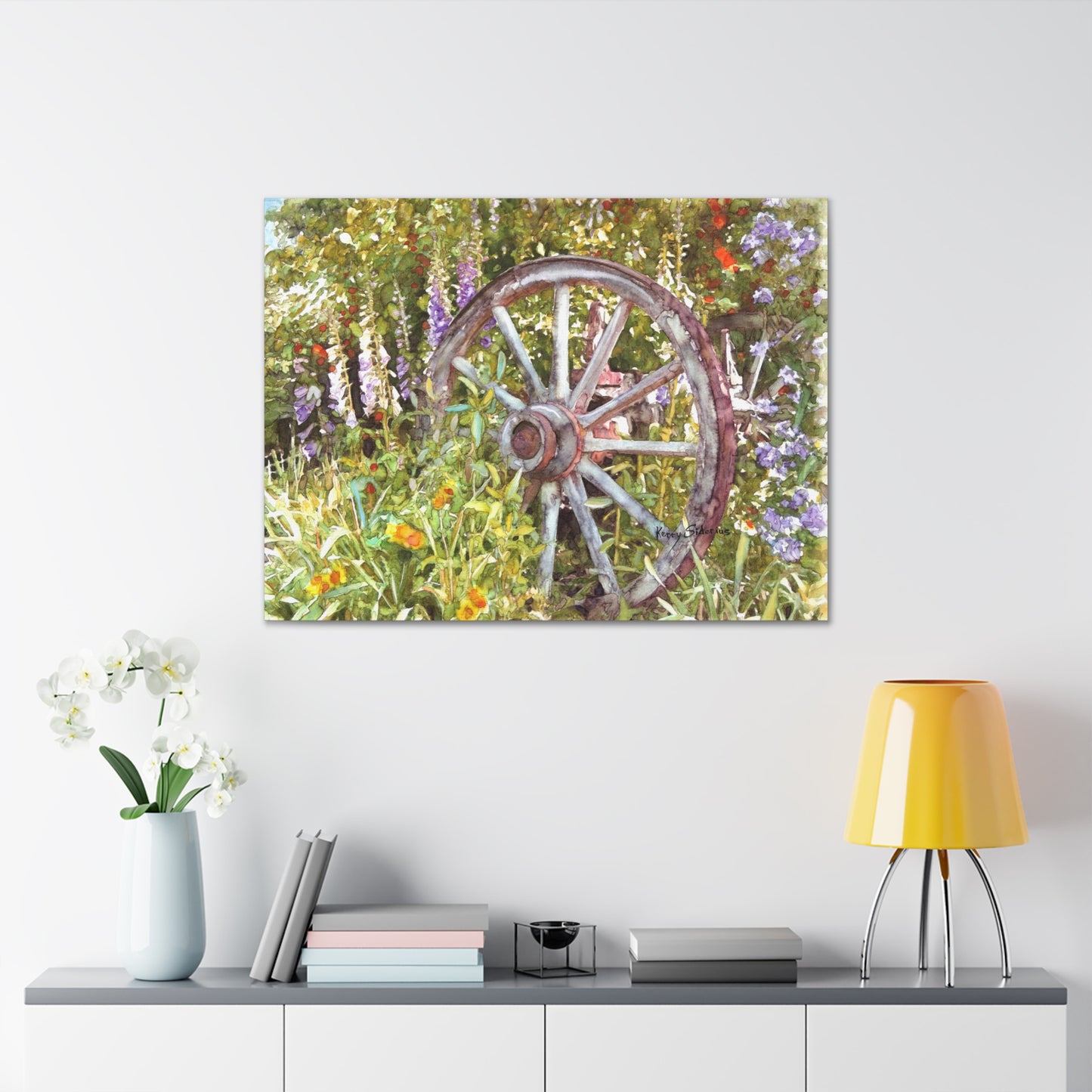 "Wagon Wheel" Gallery Wrapped Canvas - Kerry Siderius Art