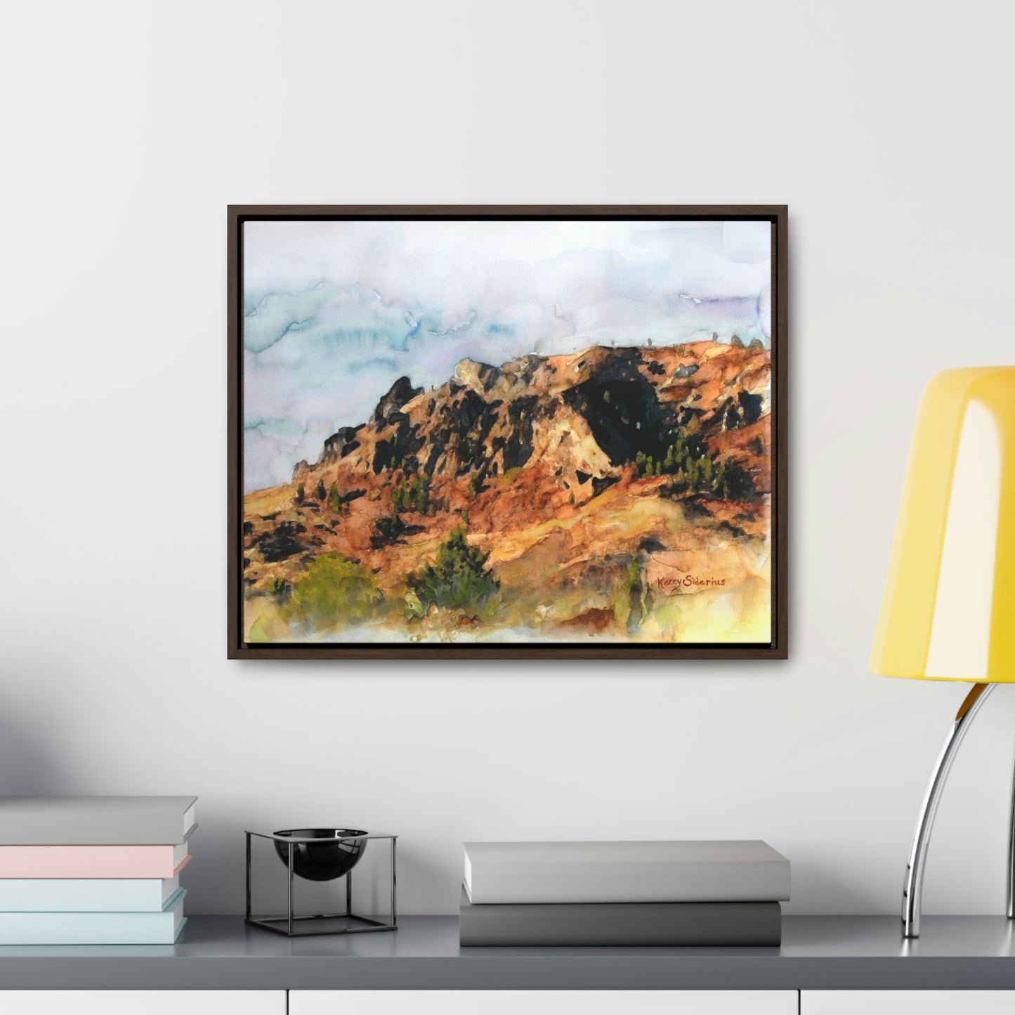 "Saddle Rock, Early Spring" Wood-Framed Gallery Wrapped Canvas - Kerry Siderius Art