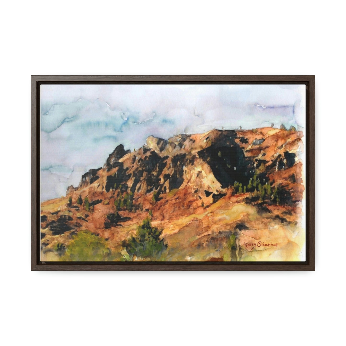 "Saddle Rock, Early Spring" Wood-Framed Gallery Wrapped Canvas - Kerry Siderius Art