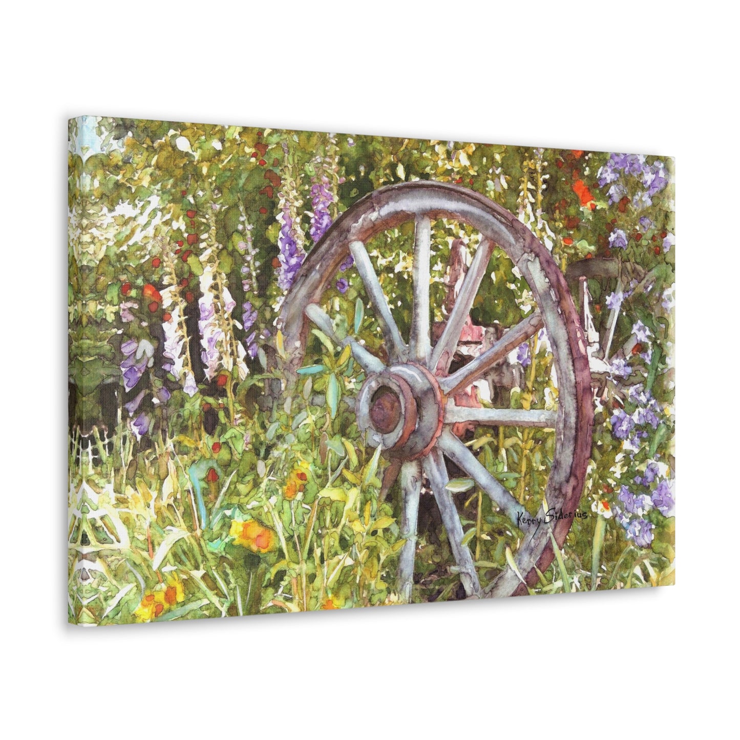 "Wagon Wheel" Gallery Wrapped Canvas - Kerry Siderius Art
