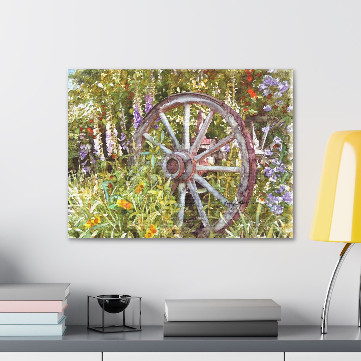 "Wagon Wheel" Gallery Wrapped Canvas - Kerry Siderius Art