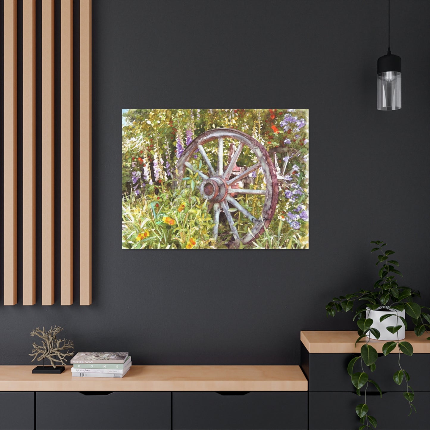 "Wagon Wheel" Gallery Wrapped Canvas - Kerry Siderius Art