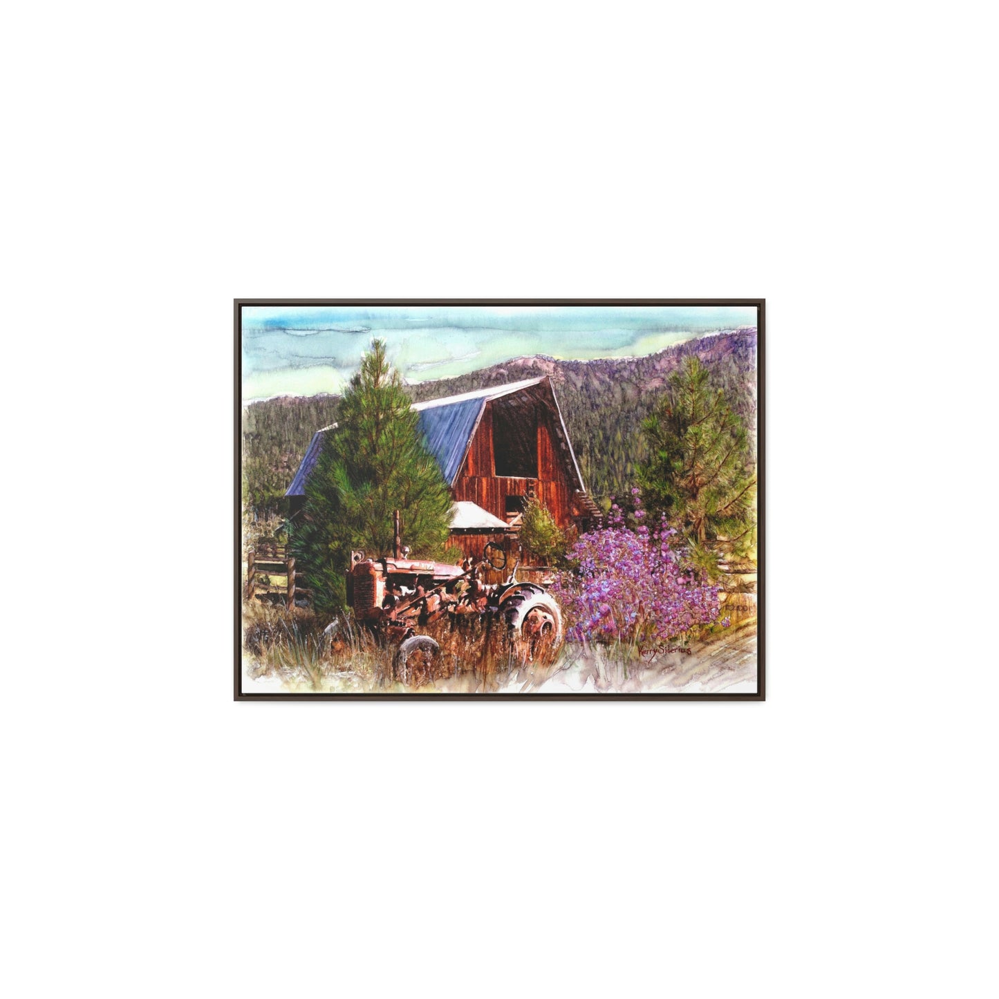 "Twisp River Farm" Framed Gallery Wrapped Canvas - Kerry Siderius Art