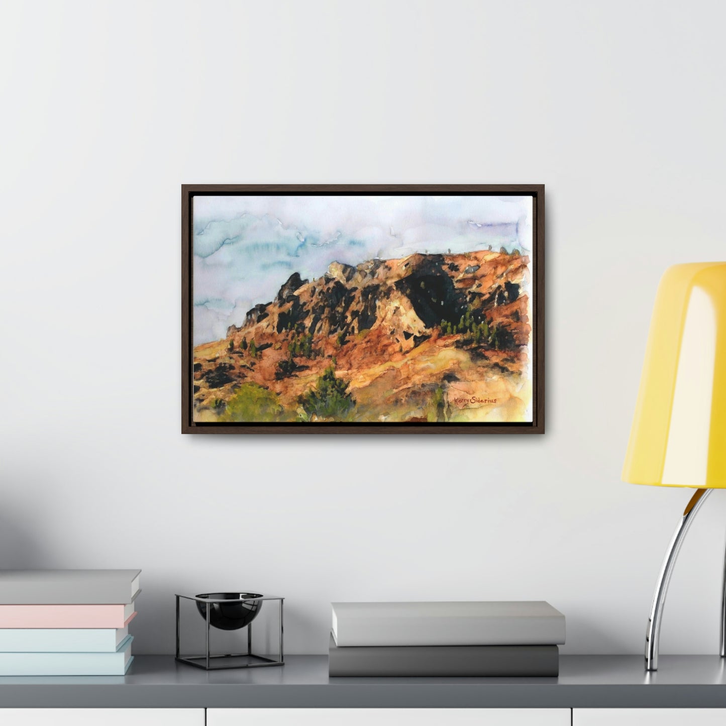 "Saddle Rock, Early Spring" Wood-Framed Gallery Wrapped Canvas - Kerry Siderius Art
