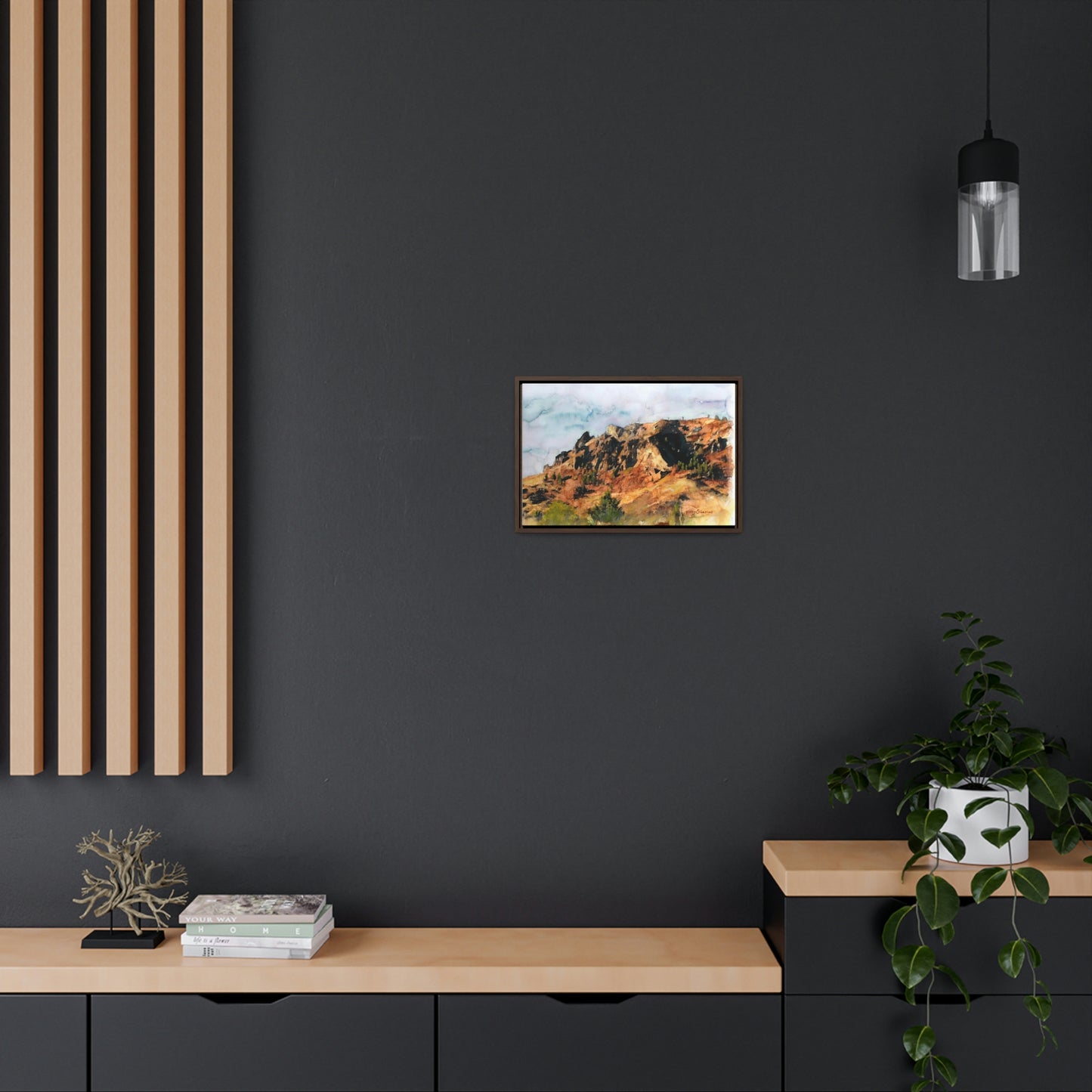 "Saddle Rock, Early Spring" Wood-Framed Gallery Wrapped Canvas - Kerry Siderius Art