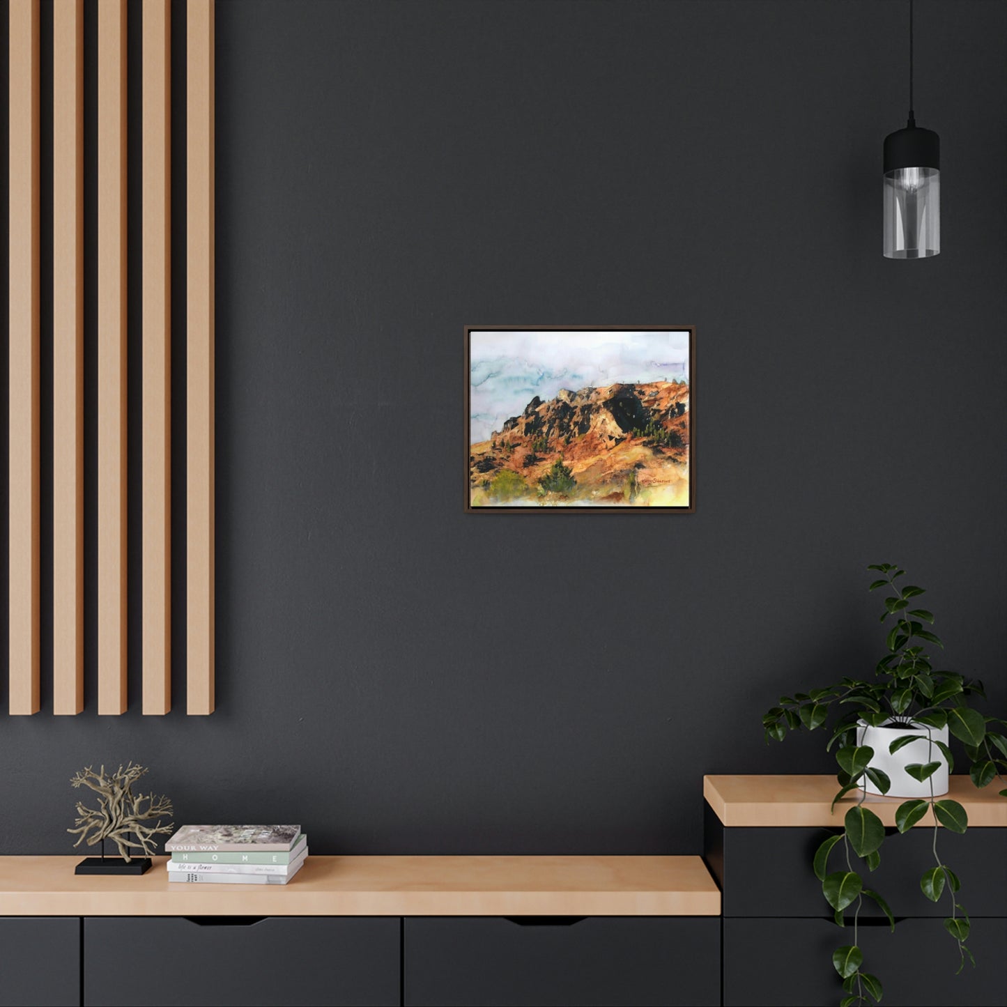 "Saddle Rock, Early Spring" Wood-Framed Gallery Wrapped Canvas - Kerry Siderius Art
