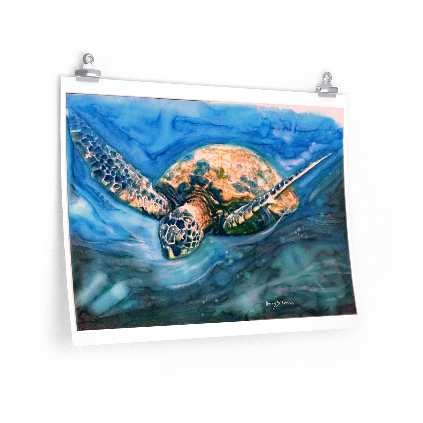 "Sea Turtle" Archival Poster - Kerry Siderius Art