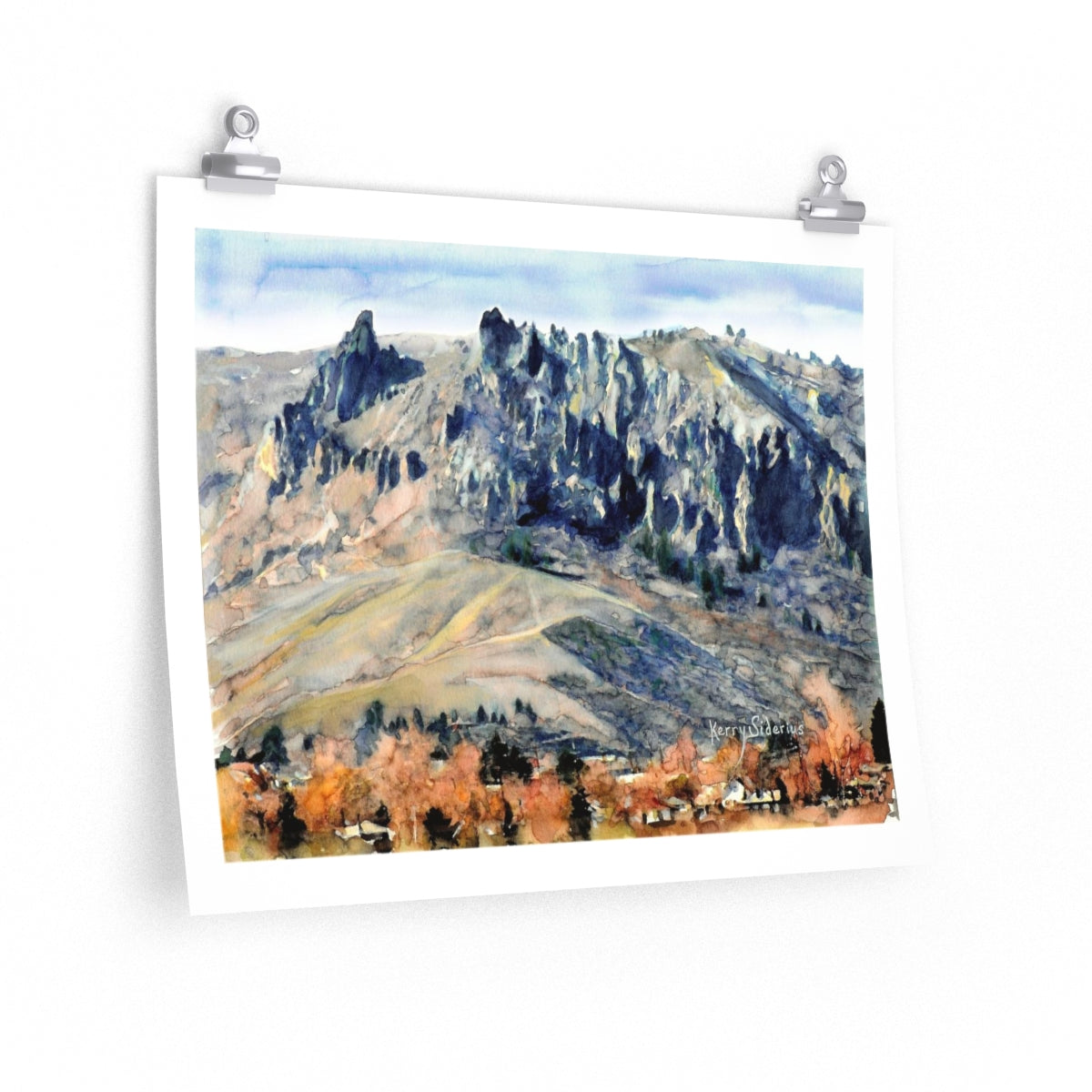 "Saddle Rock Fall" Premium Archival Poster - Kerry Siderius Art