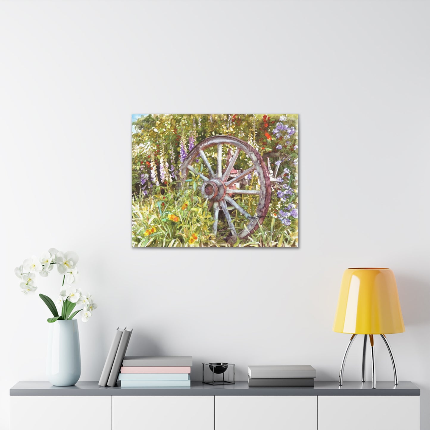 "Wagon Wheel" Gallery Wrapped Canvas - Kerry Siderius Art