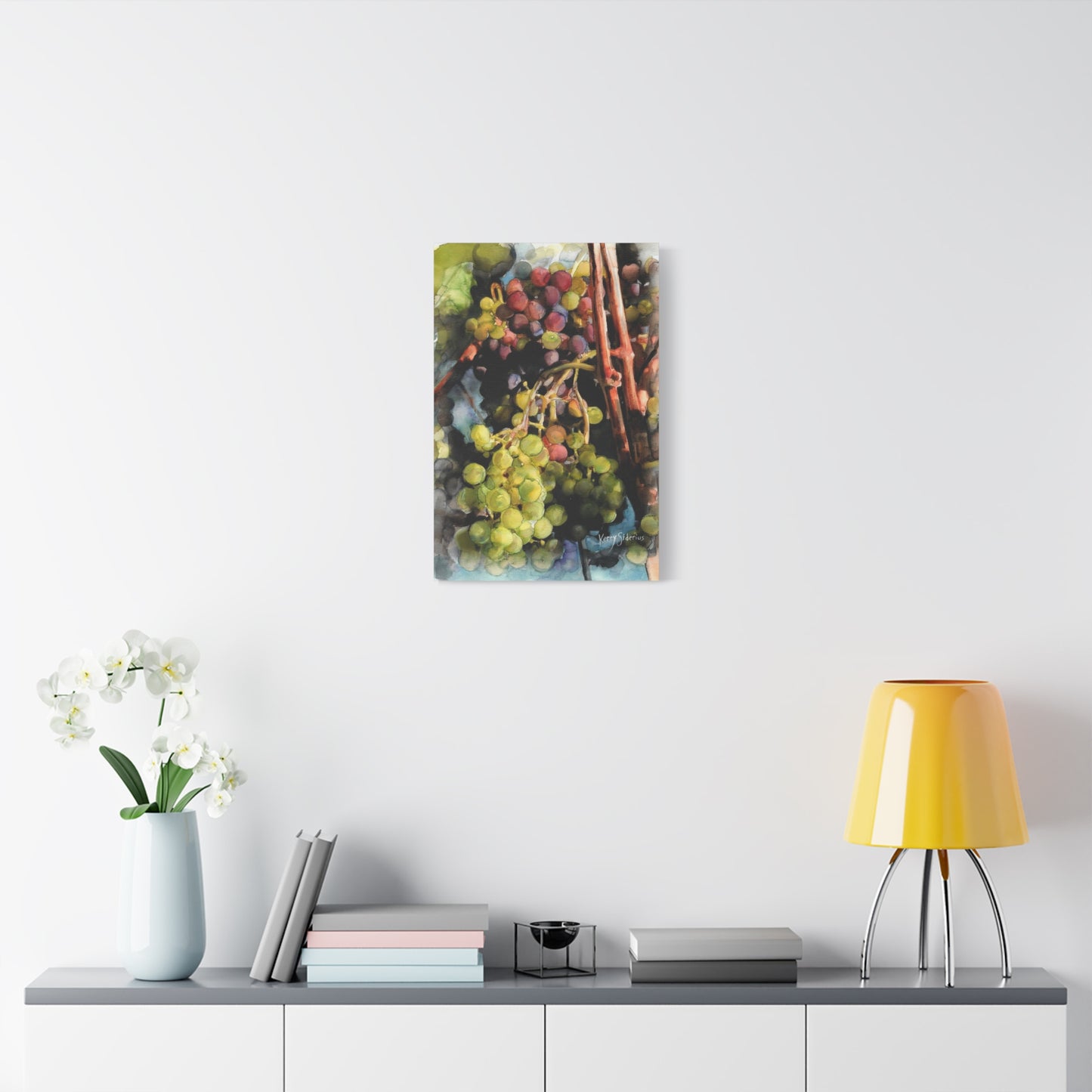 "Wine Grapes Getting Some Color" Matte Canvas, Stretched, 1.25" - Kerry Siderius Art