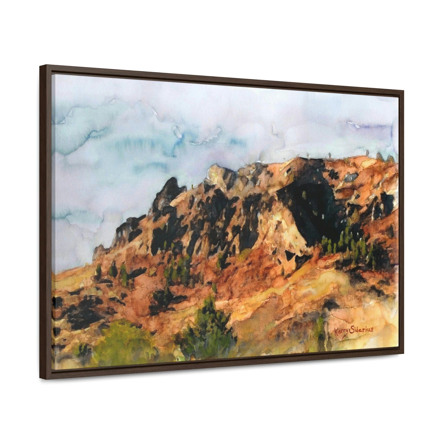 "Saddle Rock, Early Spring" Wood-Framed Gallery Wrapped Canvas - Kerry Siderius Art