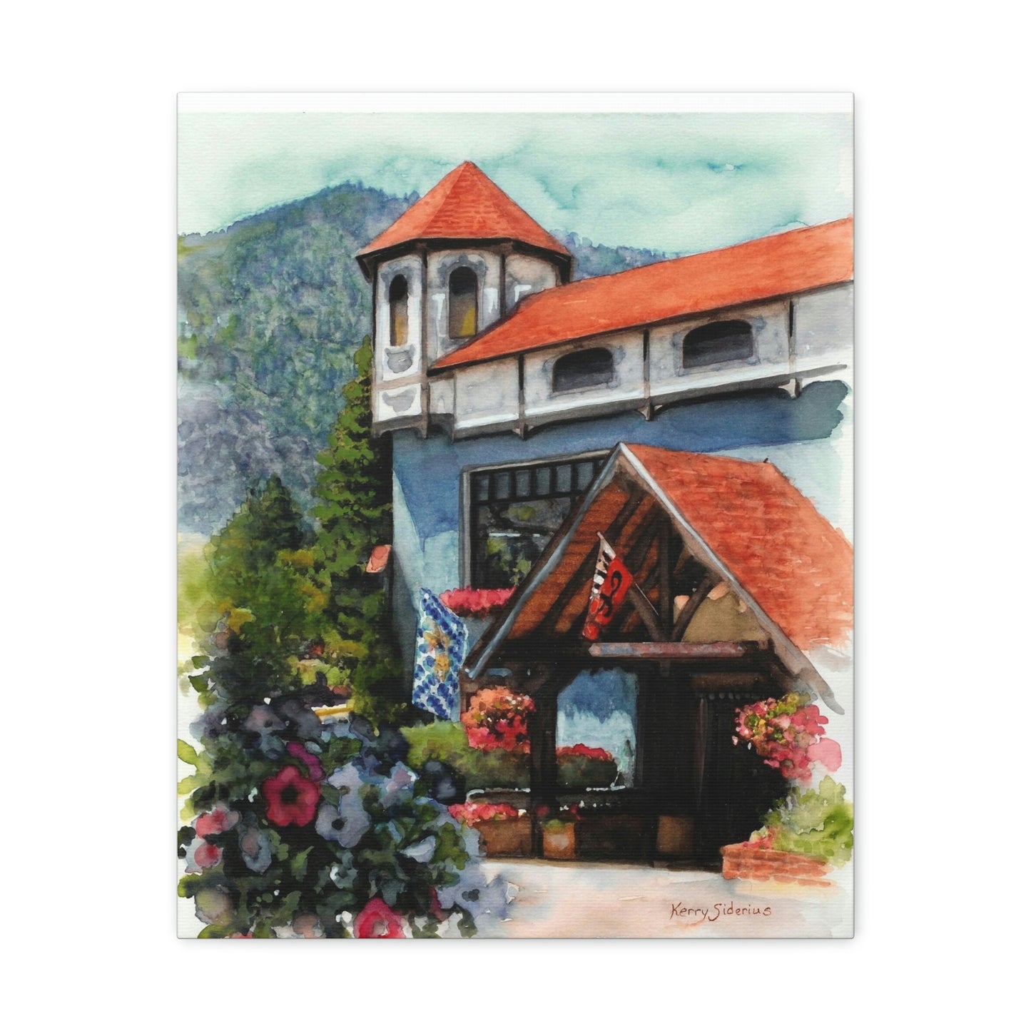 "Leavenworth's Little Music Shop" Gallery Wrapped Canvas - Kerry Siderius Art