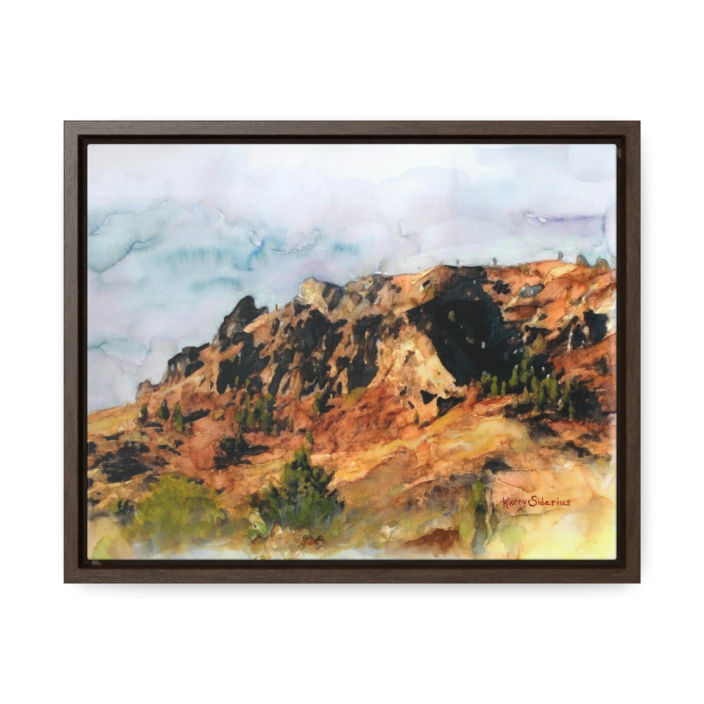 "Saddle Rock, Early Spring" Wood-Framed Gallery Wrapped Canvas - Kerry Siderius Art