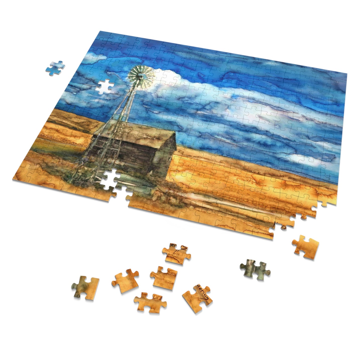 "Waterville Windmill" Metal Tin 252 Piece Puzzle - Kerry Siderius Art