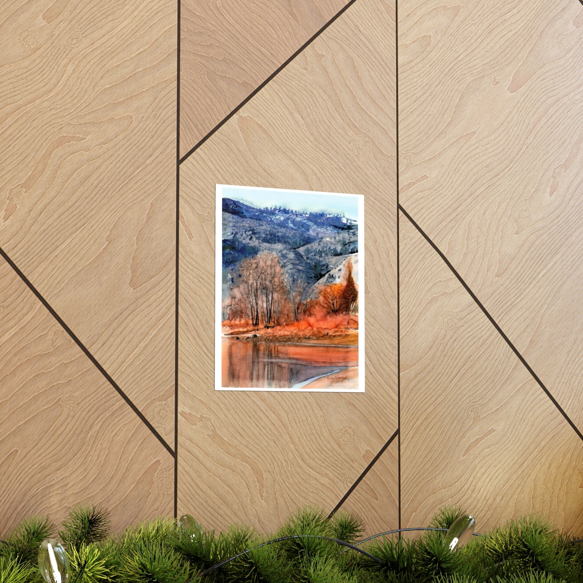 "Columbia River Early Winter" on Archival Poster - Kerry Siderius Art