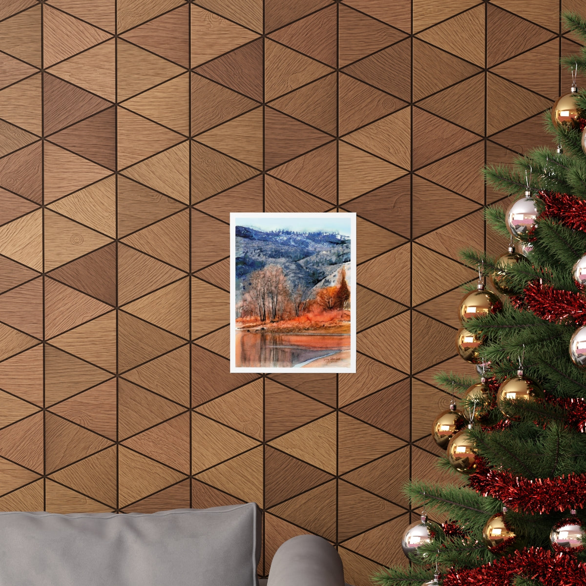 "Columbia River Early Winter" on Archival Poster - Kerry Siderius Art
