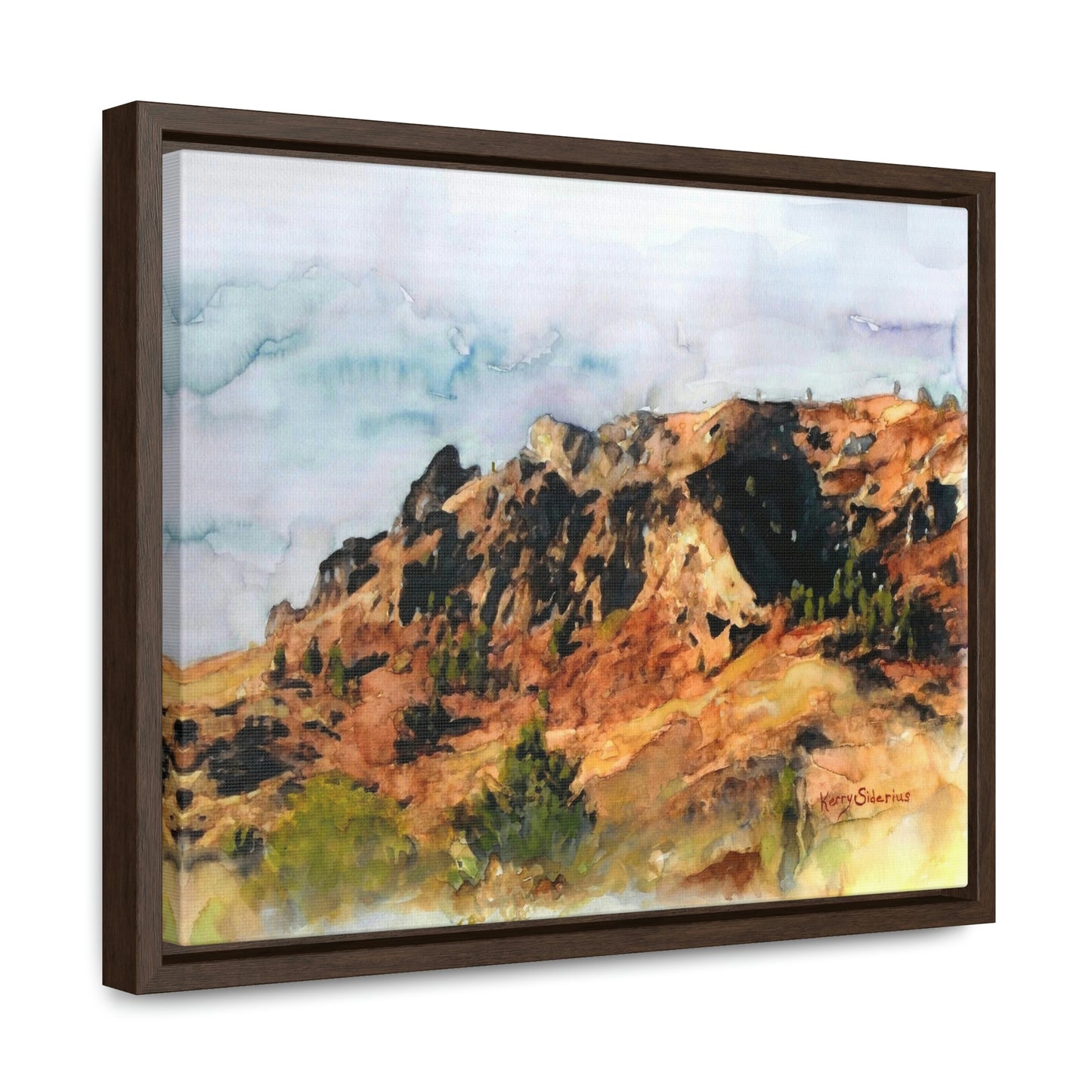 "Saddle Rock, Early Spring" Wood-Framed Gallery Wrapped Canvas - Kerry Siderius Art