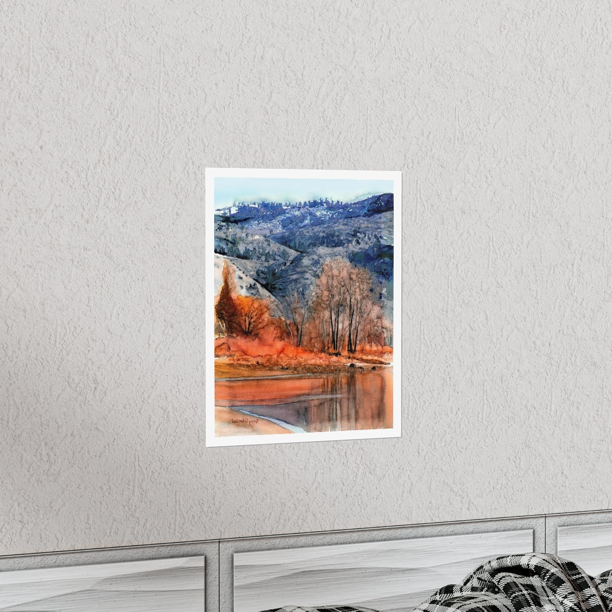 "Columbia River Early Winter" on Archival Poster - Kerry Siderius Art