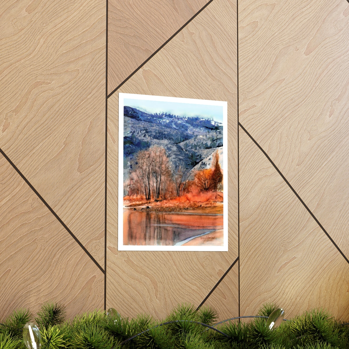"Columbia River Early Winter" on Archival Poster - Kerry Siderius Art