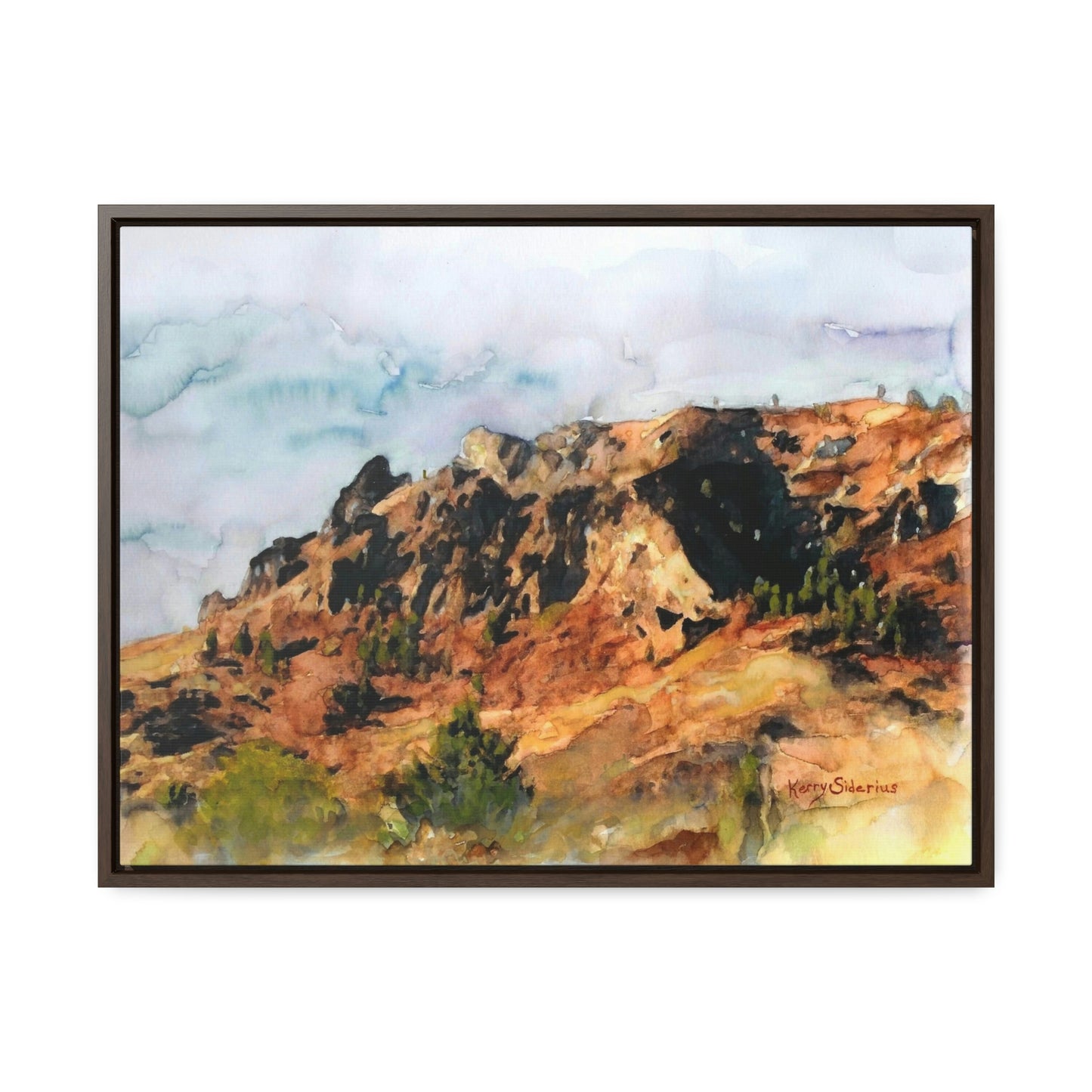 "Saddle Rock, Early Spring" Wood-Framed Gallery Wrapped Canvas - Kerry Siderius Art