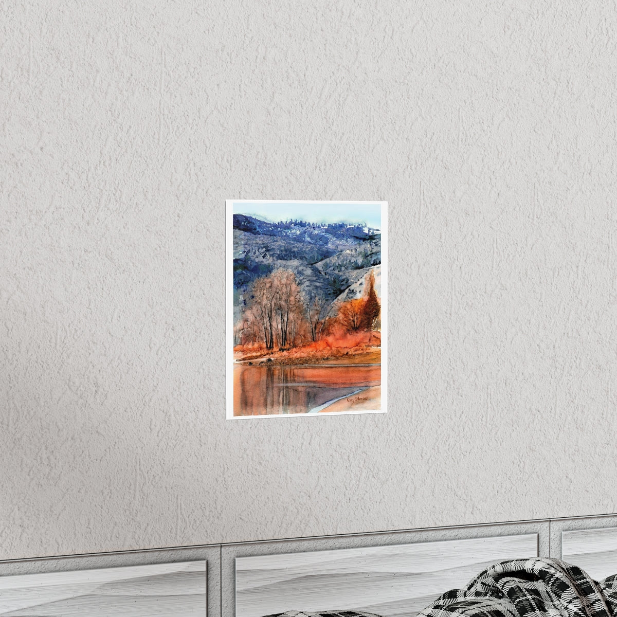 "Columbia River Early Winter" on Archival Poster - Kerry Siderius Art