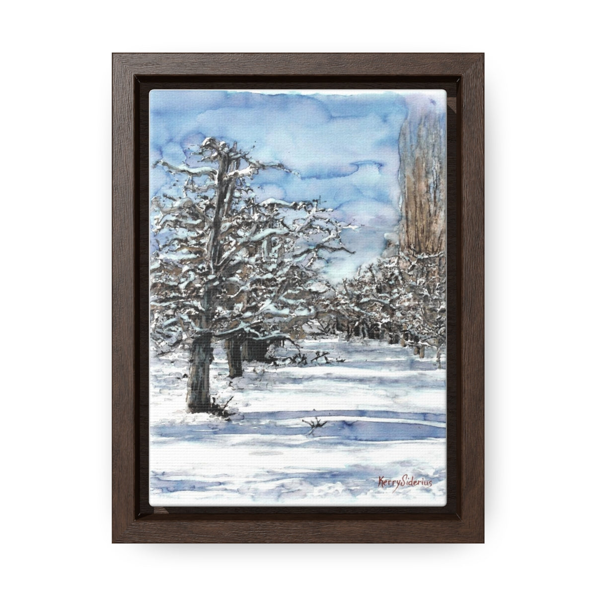 "Winter Orchard Cashmere" Wood Framed Canvas (4 Sizes) - Kerry Siderius Art