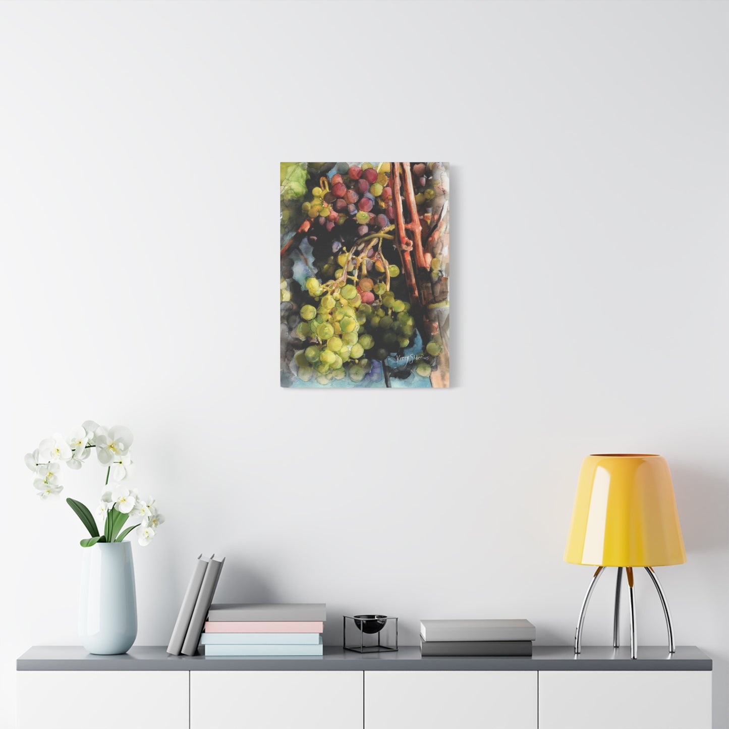 "Wine Grapes Getting Some Color" Matte Canvas, Stretched, 1.25" - Kerry Siderius Art