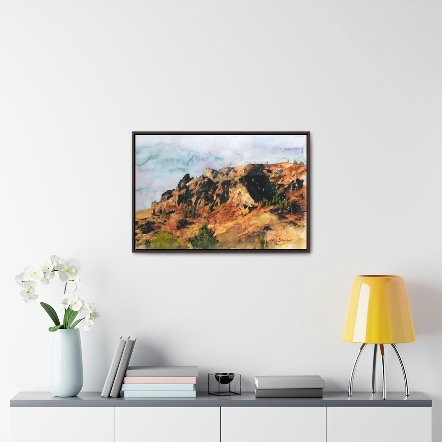 "Saddle Rock, Early Spring" Wood-Framed Gallery Wrapped Canvas - Kerry Siderius Art