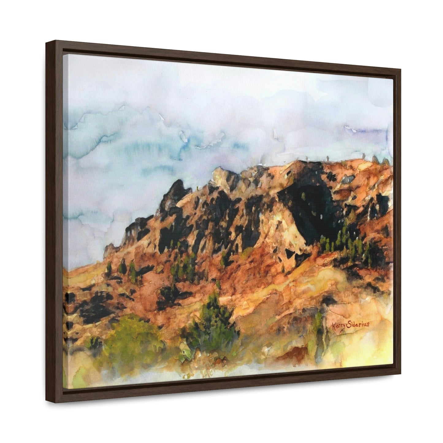 "Saddle Rock, Early Spring" Wood-Framed Gallery Wrapped Canvas - Kerry Siderius Art
