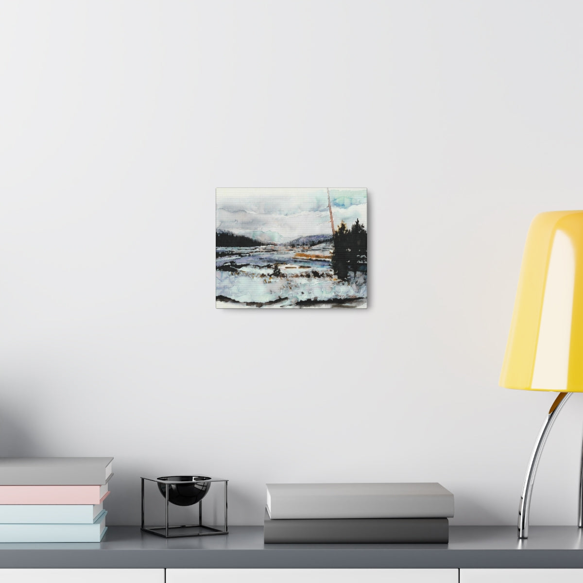 "Snowy Methow Scene" Wrapped Canvas (3 Sizes) - Kerry Siderius Art