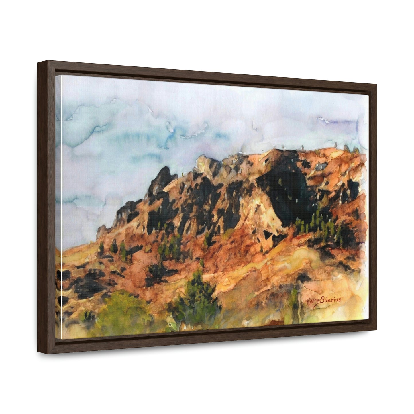 "Saddle Rock, Early Spring" Wood-Framed Gallery Wrapped Canvas - Kerry Siderius Art