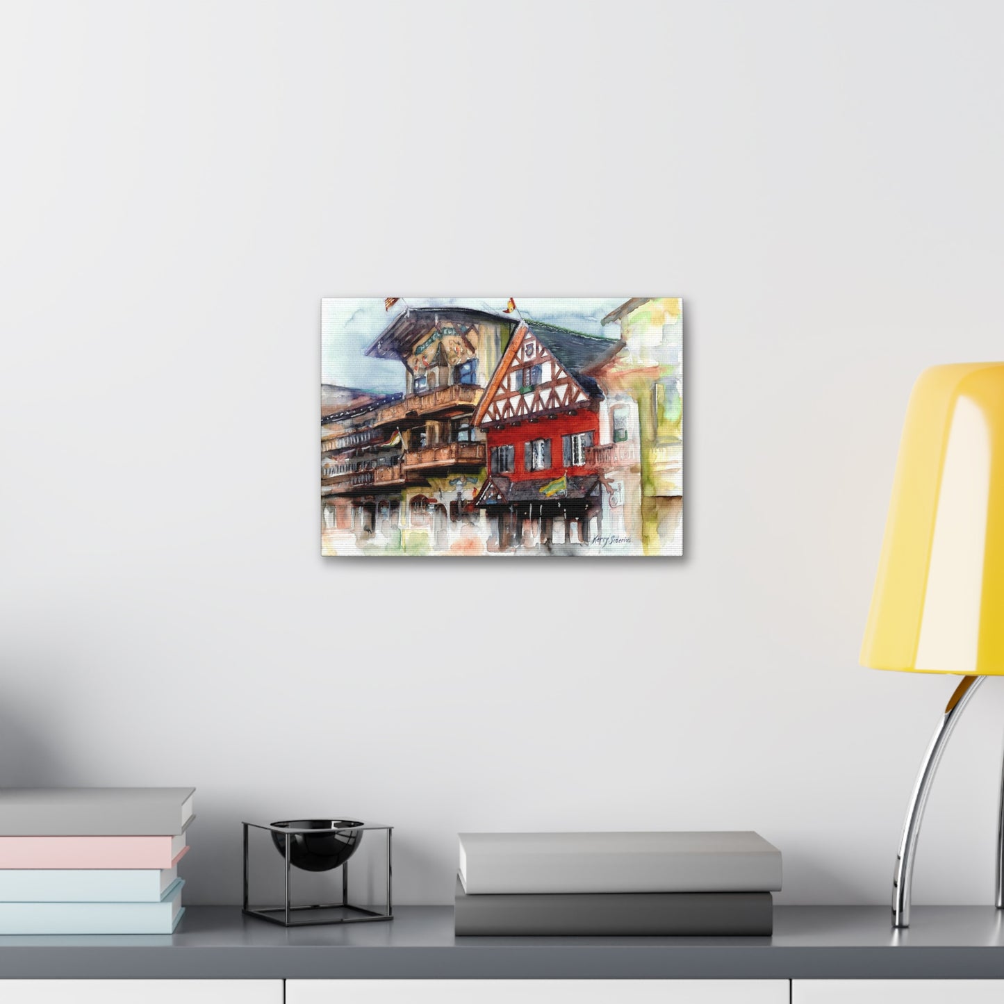 "Leavenworth Front Street" Stretched Canvas (3 Sizes) - Kerry Siderius Art