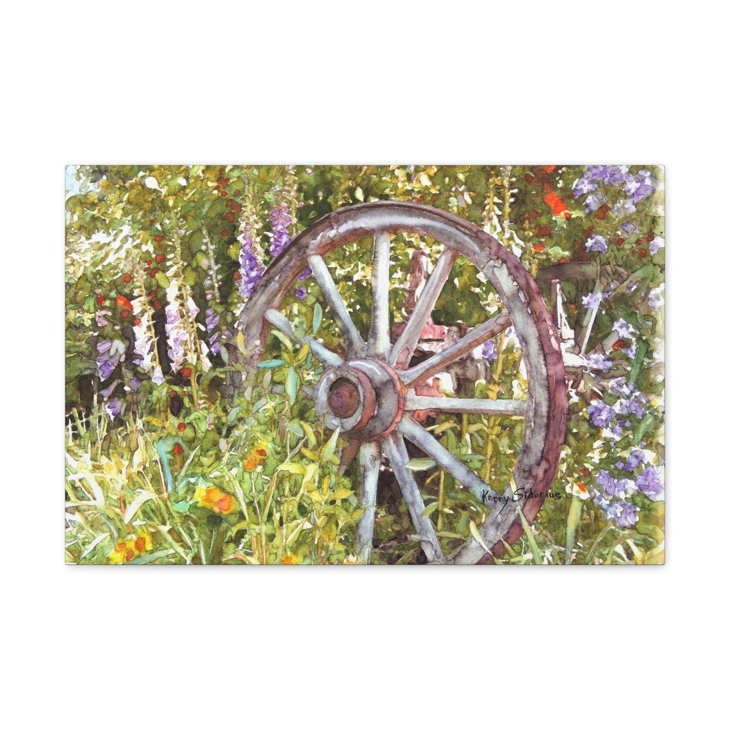 "Wagon Wheel" Gallery Wrapped Canvas - Kerry Siderius Art