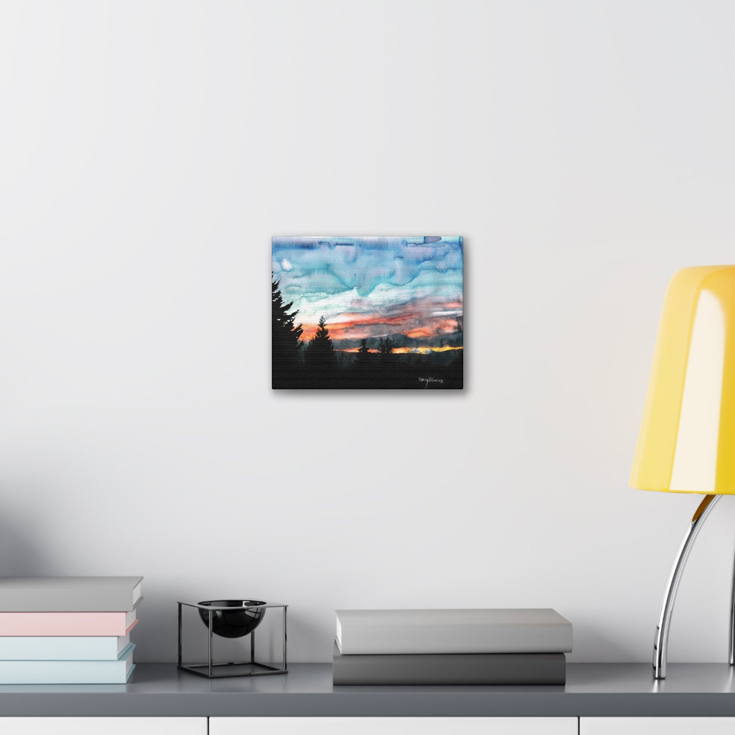 "Sunset Over the Cascades" Canvas - Kerry Siderius Art