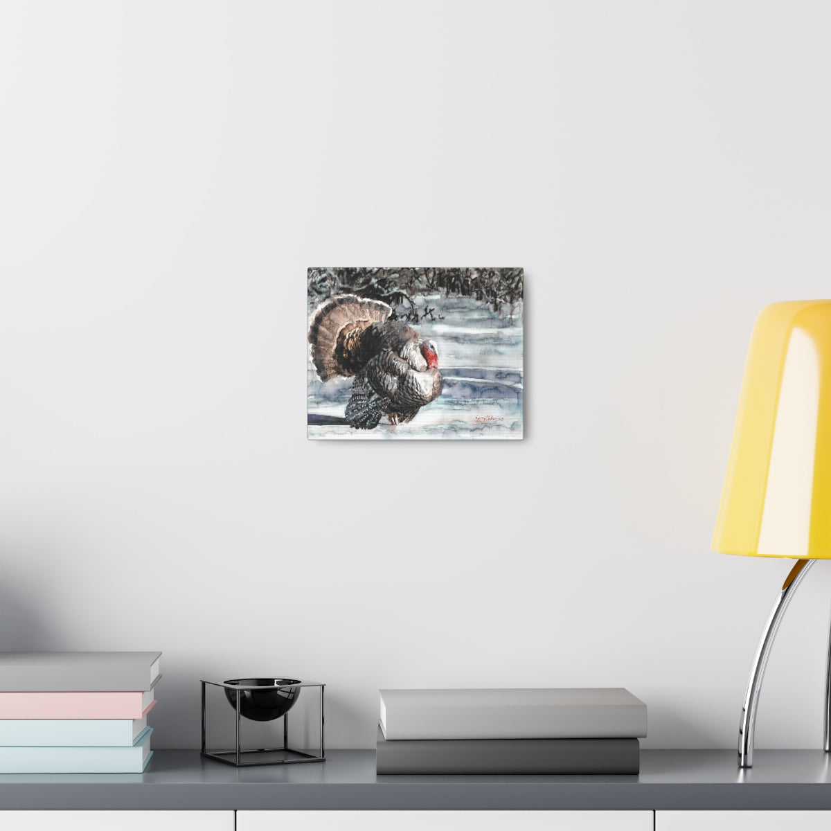 "Wild Turkey in the Snow" Canvas Gallery Wrap - Kerry Siderius Art