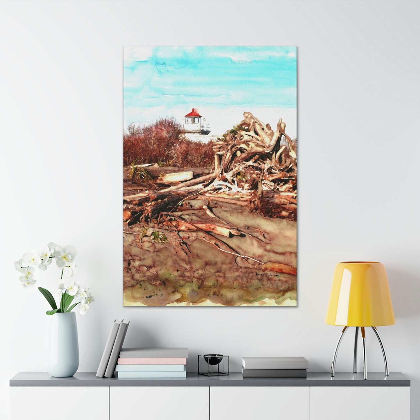 "Hansville Lighthouse" Gallery Wrapped Canvas - Kerry Siderius Art