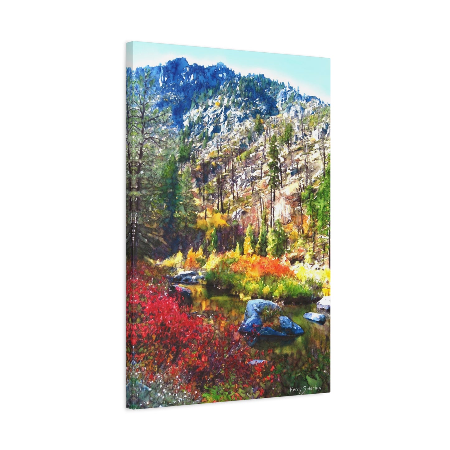 "Tumwater Canyon Fall Reflection" Matte Canvas, Stretched, 1.25"