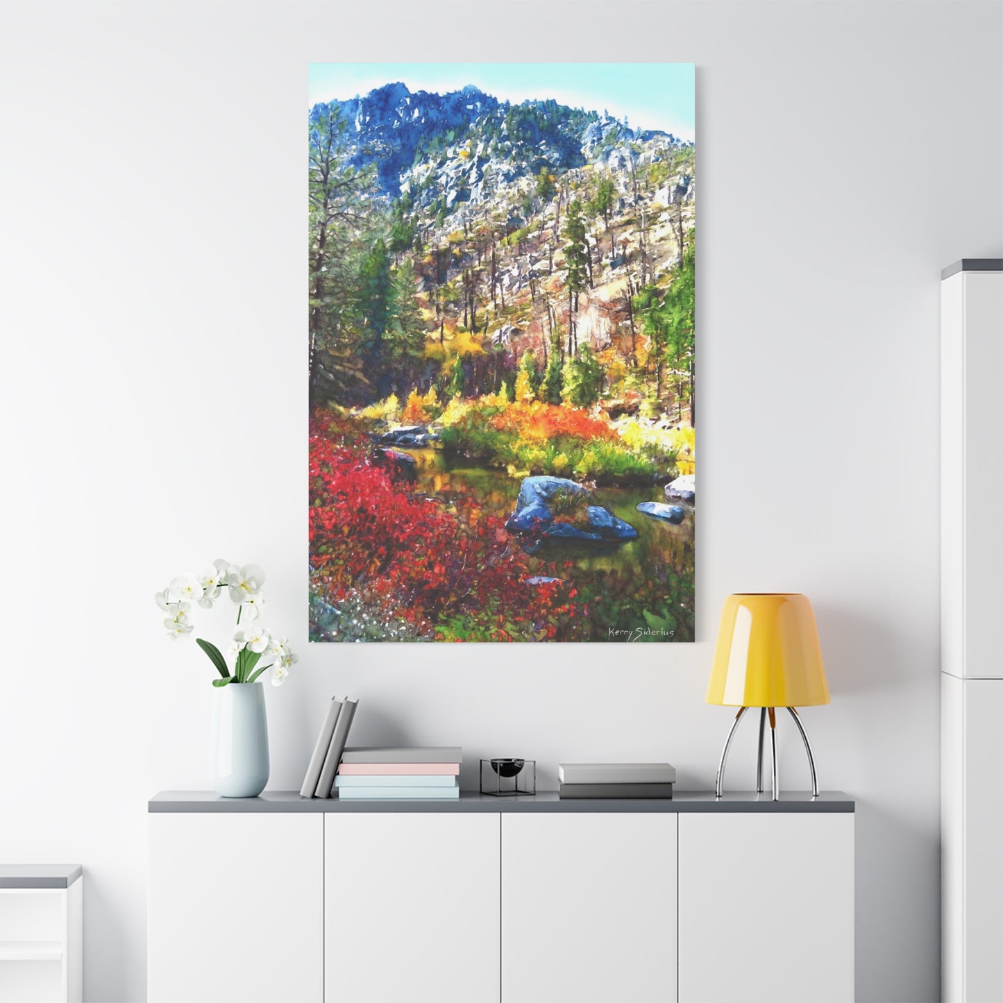 "Tumwater Canyon Fall Reflection" Matte Canvas, Stretched, 1.25"