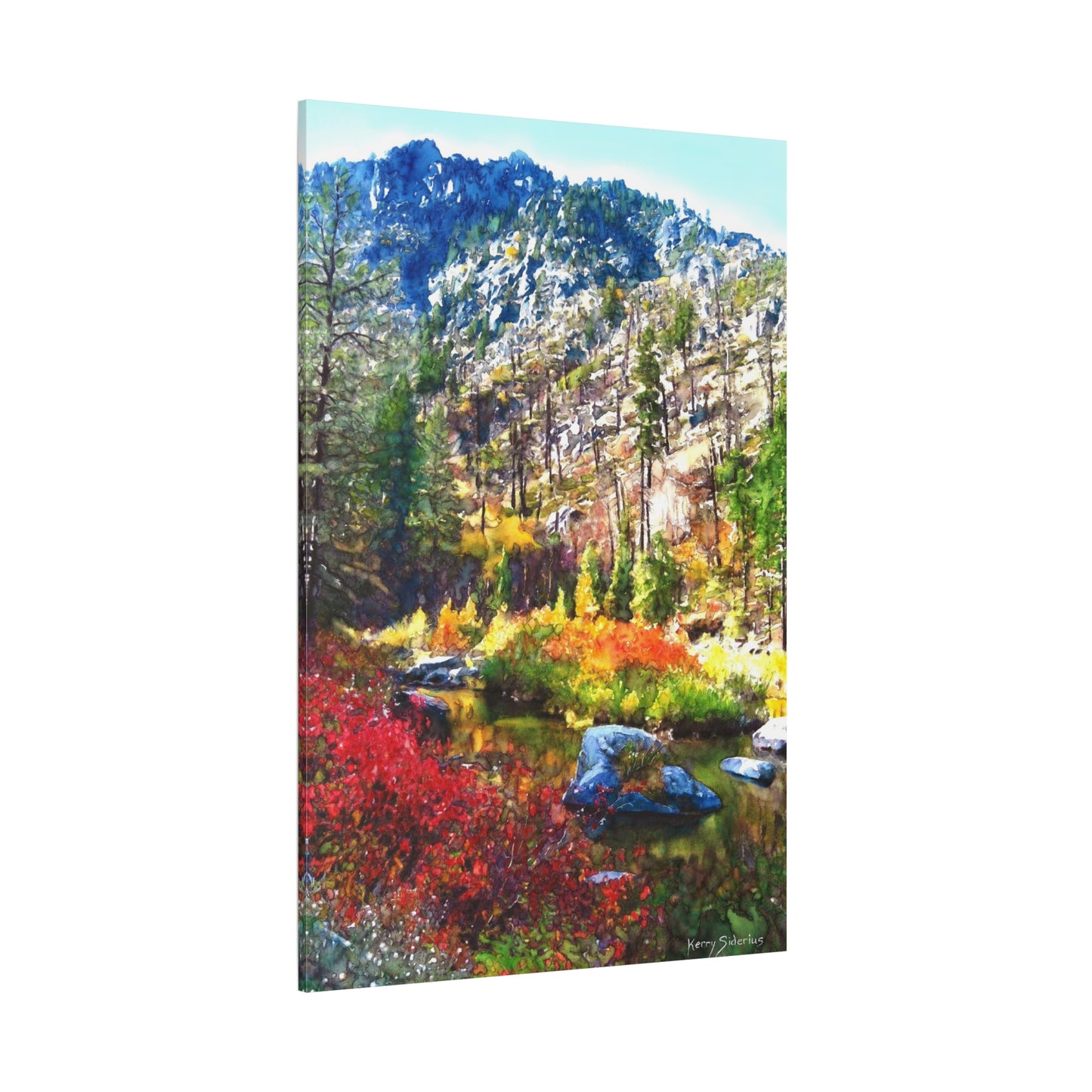 "Tumwater Canyon Fall Reflection" Matte Canvas, Stretched, 1.25"