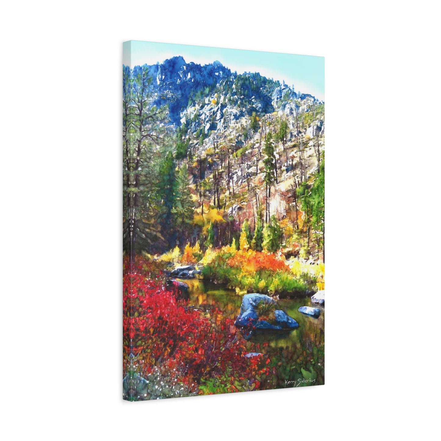 "Tumwater Canyon Fall Reflection" Matte Canvas, Stretched, 1.25"