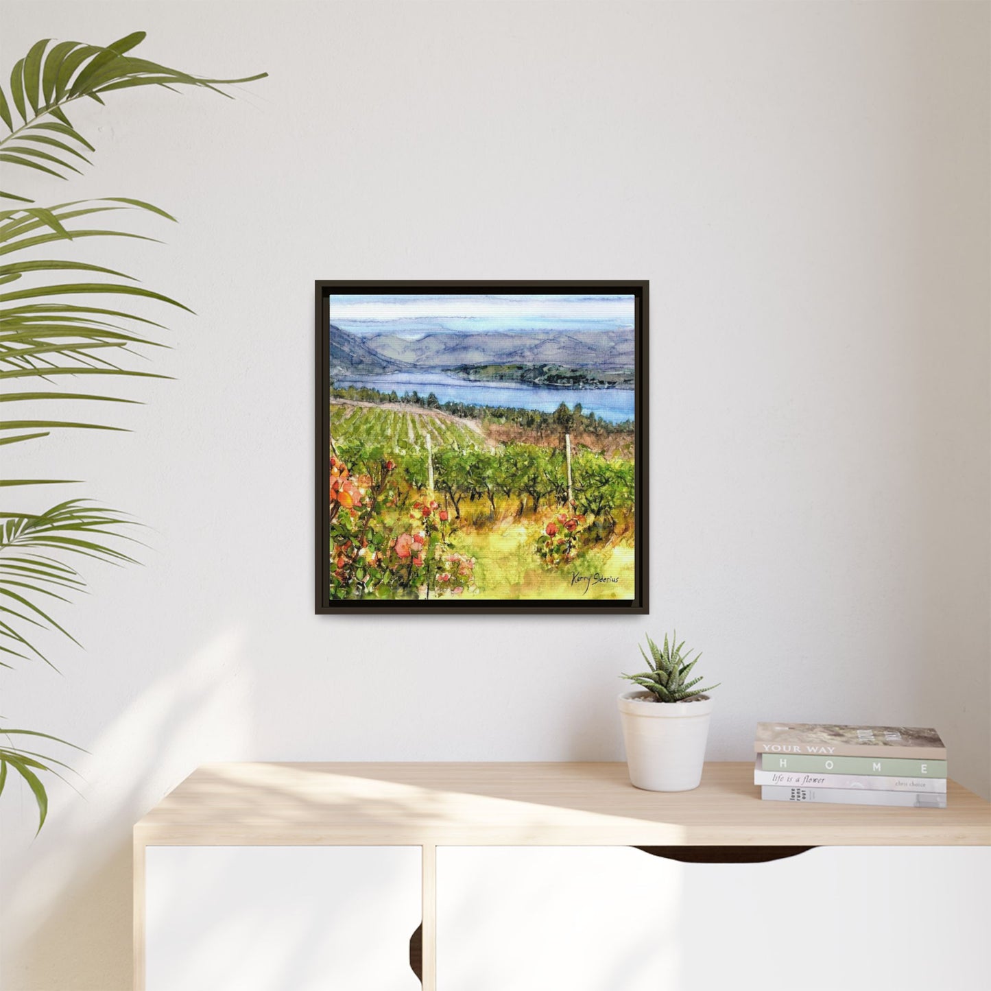 "Lake Chelan Vineyard View From Up Lake"